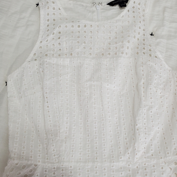 Banana Republic white eyelet lace dress - Picture 3 of 7